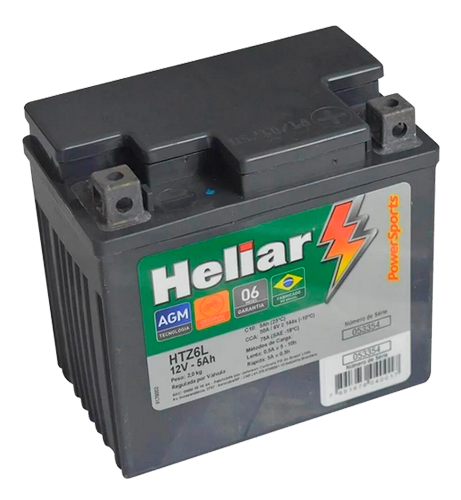 Imagem do produto Bateria Heliar Moto HTZ6L