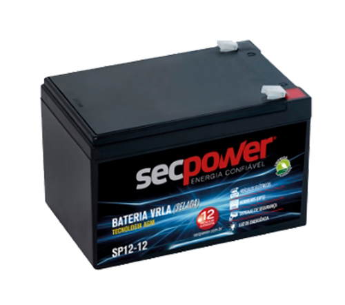 Imagem do produto - Bateria Sec Power Bateria Chumbo Ácida AGM VRLA – Sec Power – SP12-12